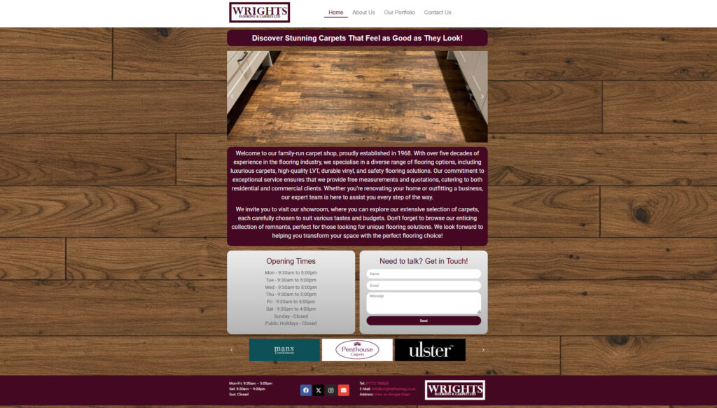 An example WordPress Website