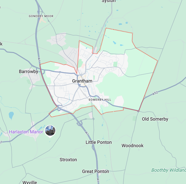 Map of Grantham