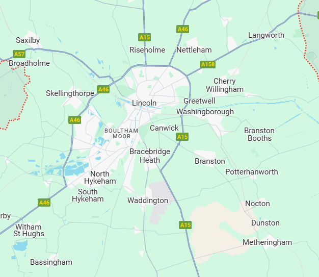 Map of Lincoln
