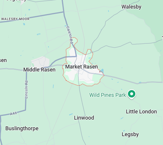 Map of Market Rasen
