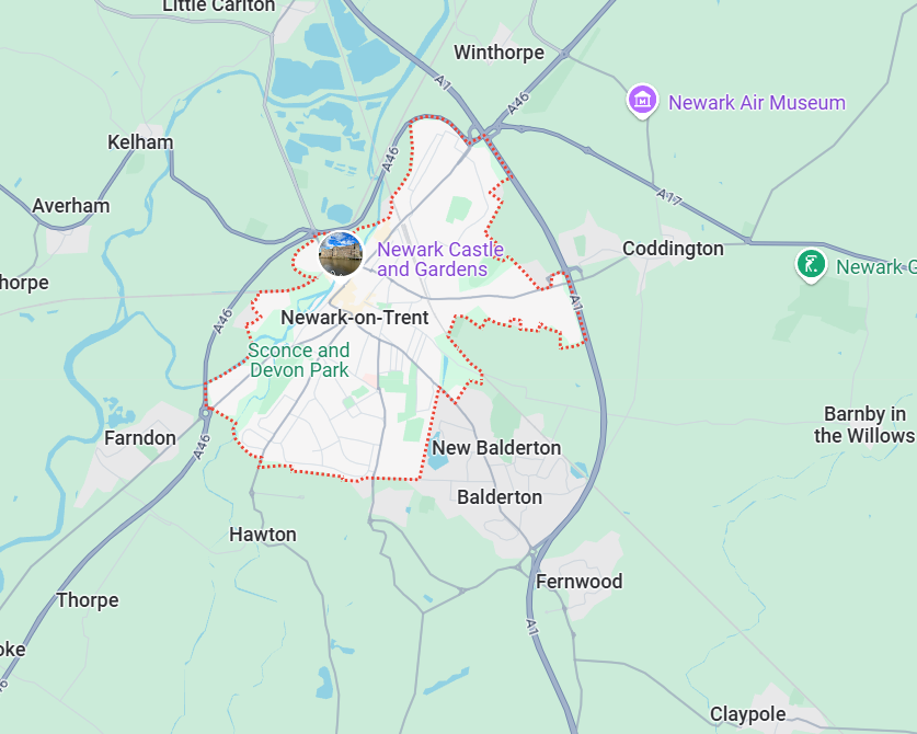 Map of Newark