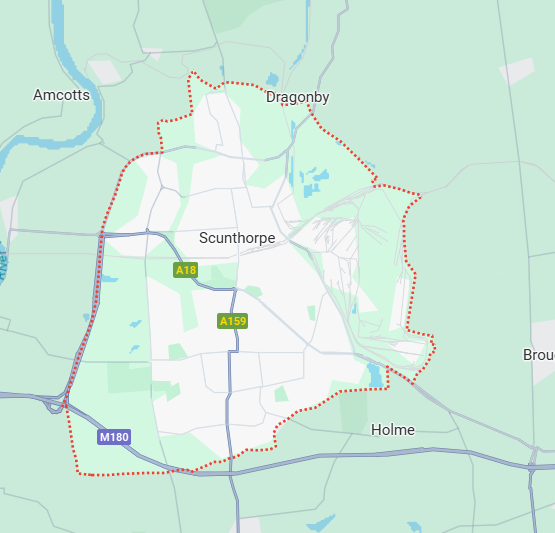 Map of Scunthorpe